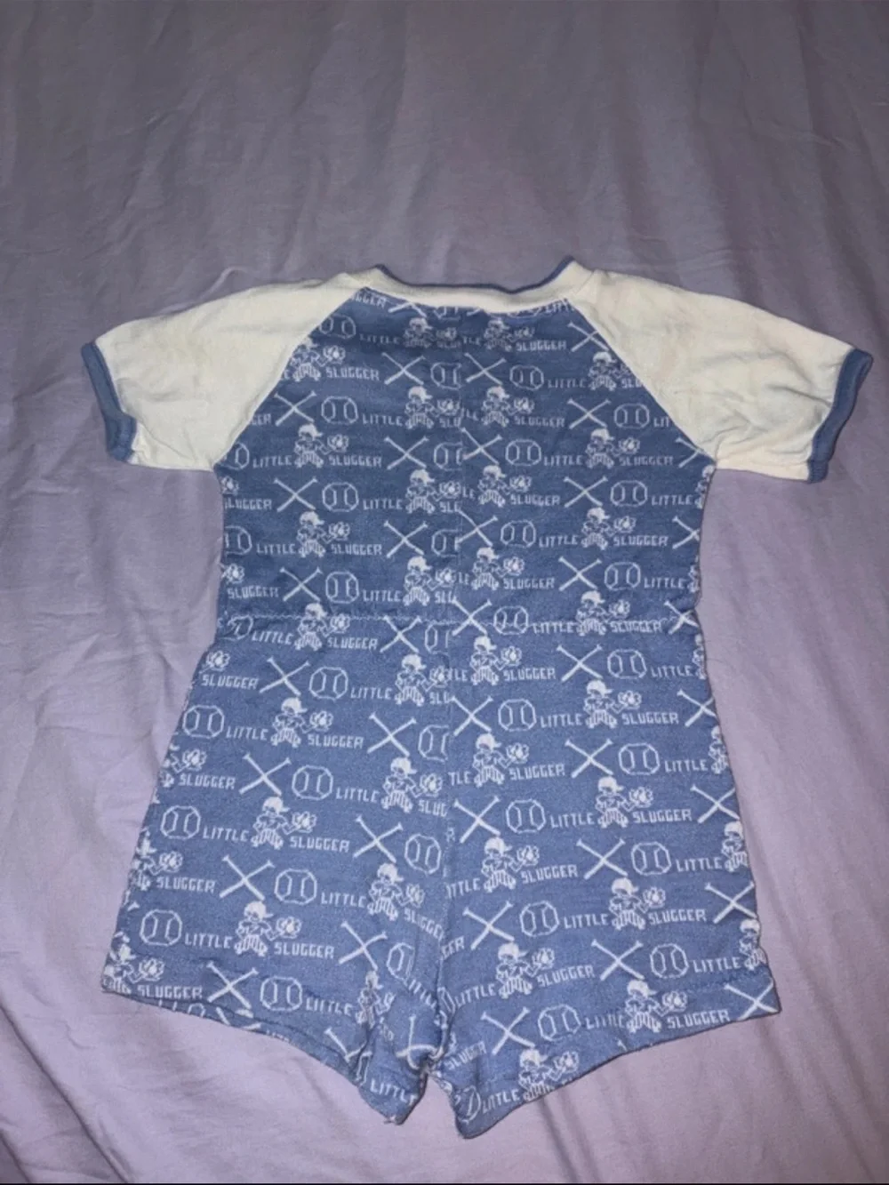 Vintage 70s/80s Buster Brown Boys Baseball Romper Outfit